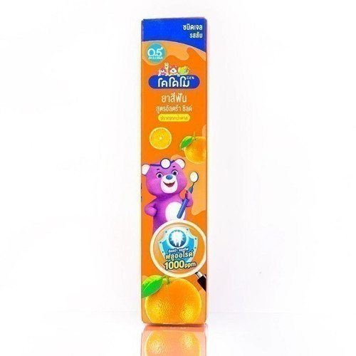 Kodomo Sugar Free Gel Toothpaste, Orange 40g (Expiry: Dec 31, 2024)
