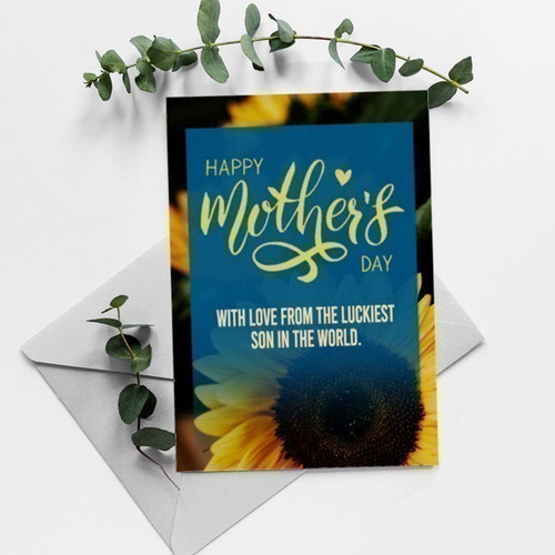 "Happy Mother's day" Printed Greeting Card