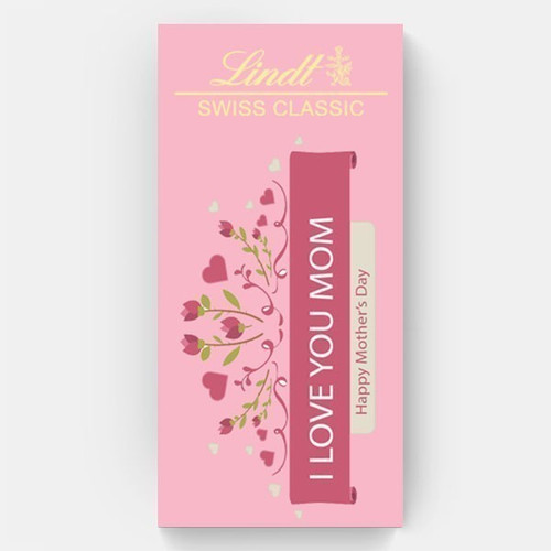 I Love You Mom Printed ~ Premium Lindt Swiss Chocolate