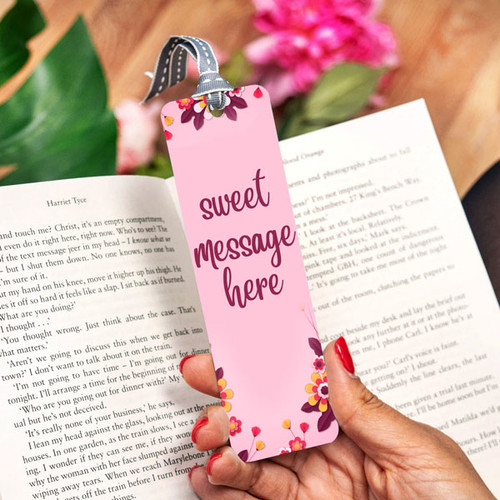 Elegant Floral Customise Bookmark