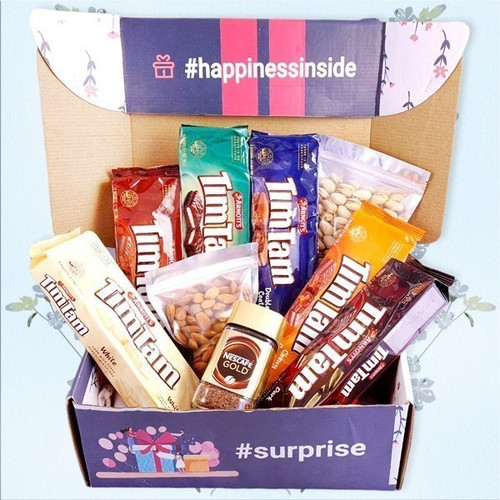 Arnott's Tim Tam Chocolates Biscuits With Dry Nuts & Nescafe Coffee