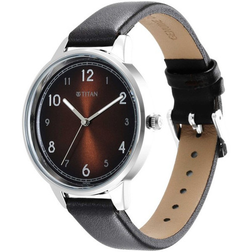 Titan Brown Dial Watch For Ladies - 2648SL05 Titan Brown Dial Watch For Ladies - 2648SL05