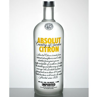 Absolut Citron Vodka 1000ml