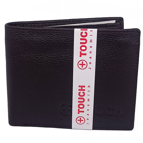 Touch Brown Genuine Leather Tri-fold Men Wallet