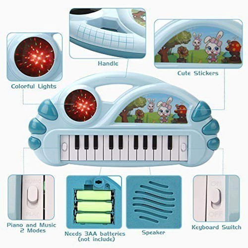 Electronic Musical Toys Little Pianist Kids Piano - Blue