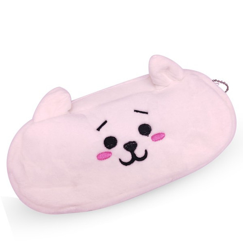 White Soft Bear Design Pencil/Cosmetic Purse