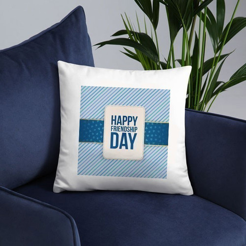 "Happy Friendship Day" Printed Cushion Gift