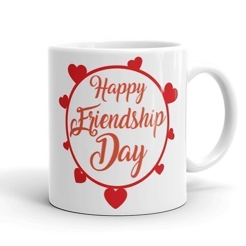 "Happy Friendship Day" Printed Ceramic Coffee Mug