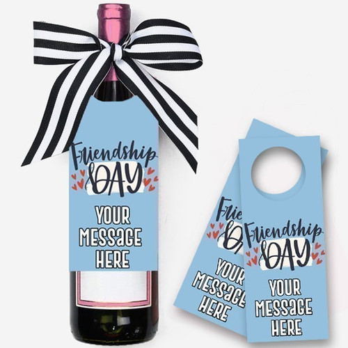 Personalized Message Printed Wine Tag For Wine Lover
