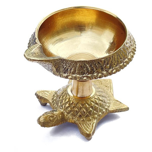 Brass Tortoise Base Stand Pala Diyo 2"