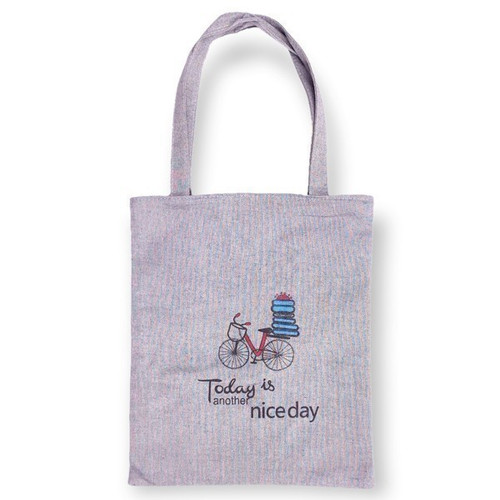 'Today is another nice day' Printed Spacious Tote Bag