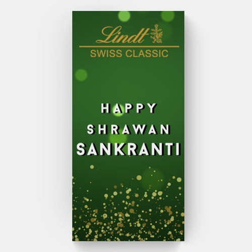 Lindt Dark Chocolate For This Shrawan Shankrati - 100g