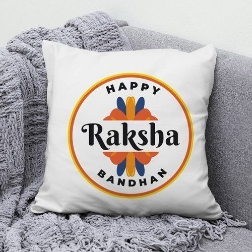 Cushion Gift "Happy Raksha Bandhan"