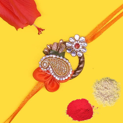 Graceful Mayur Rakhi Thread For Your Brother