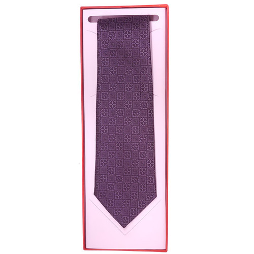 Grey & Black Threadwork Neck Tie