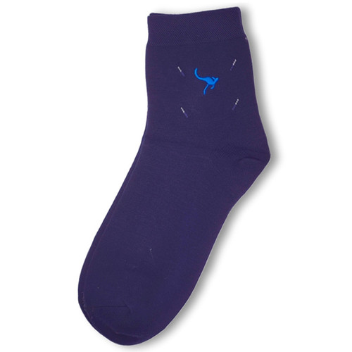 Black Combed Cotton Socks