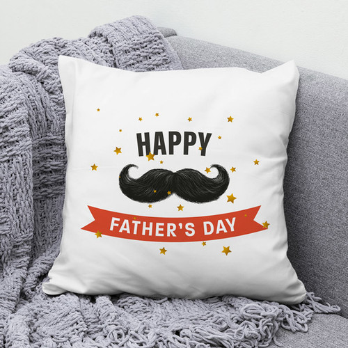 "Happy Father's Day" Printed Cushion Gift