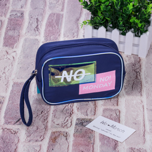 XimiVogue Blue Rectangular Makeup Pouch