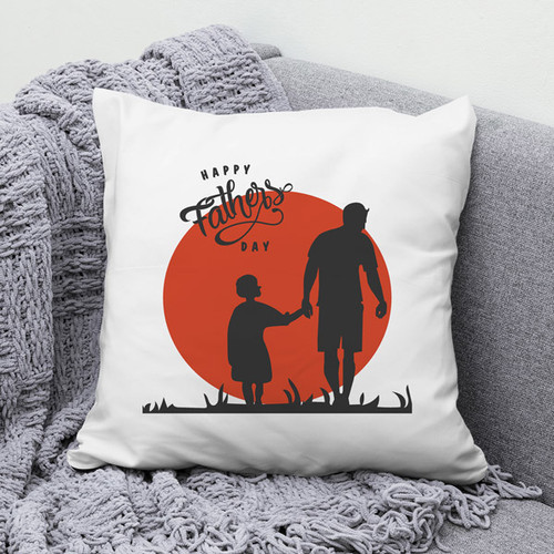 Father's Day Special Cushion Gift "Happy Father's Day" Printed