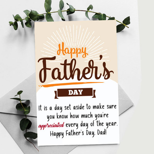 Happy Father's Day Card For Dad
