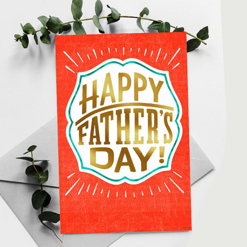"Happy Father's Day" Printed Greeting Card