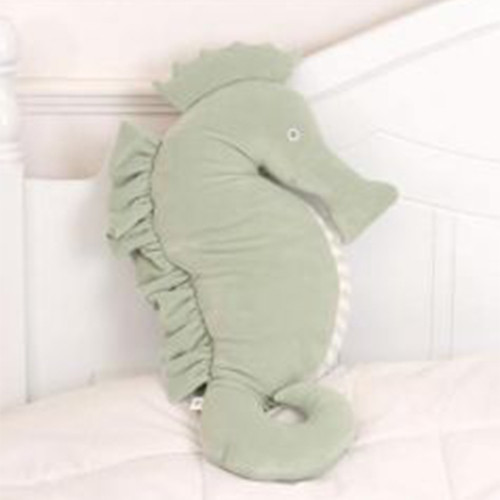 27 In. Soft Green Sea Horse Plushie