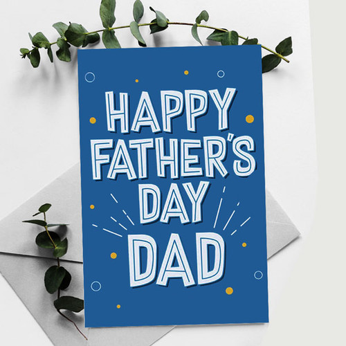 "Happy Father's Day Dad" Wishes Card