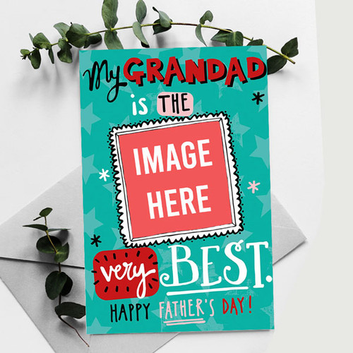 Greeting Card For Grandfather With Your Image