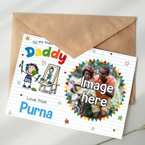Greeting Card With Your Message & Photo