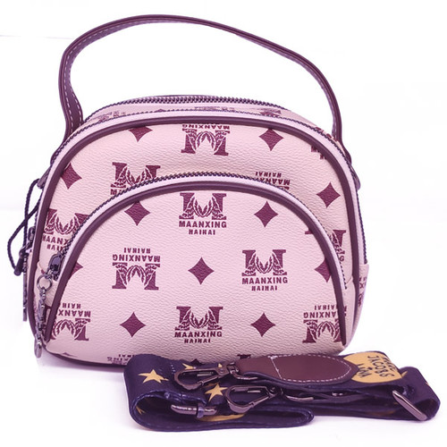 Round Design White Luxury Crossbody Bag