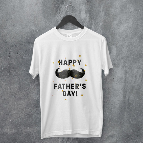 "Happy Father's Day" Printed Tshirt - L, XL, XXL