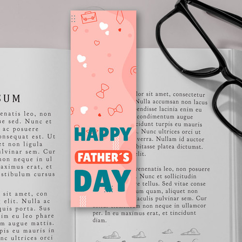 "Happy Father's Day" Printed Bookmark