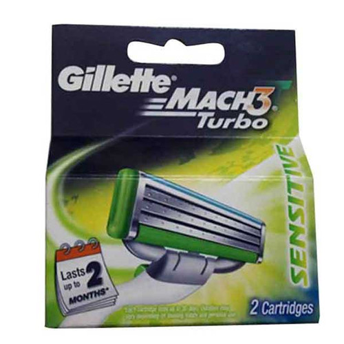 Gillette Mach3 Turbo Sensitive (2 Cartridges)