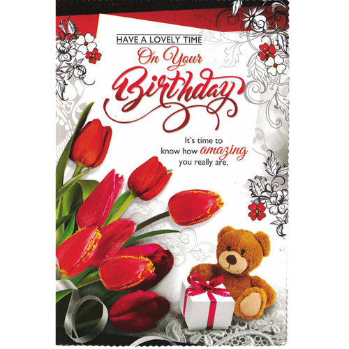 'Have a Lovely Time On Your Birthday' Greeting Card
