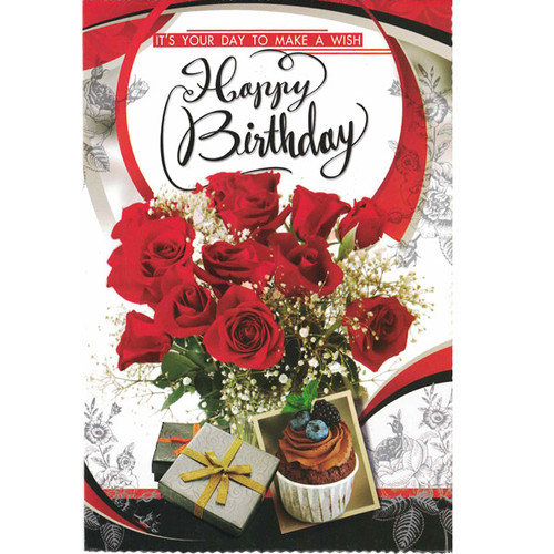 Happy Birthday Wishes - Greeting Card