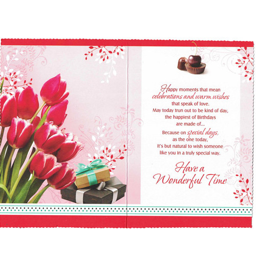 Just For You, On Your Birthday Greeting Card