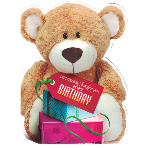 Teddy Design Cute Birthday Wishes Greeting Card