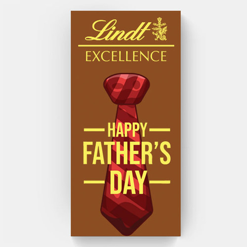 Personalized Father's Day Special Wrapper on Lindt Excellence - 100g