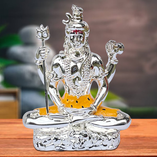 Silver Wax Idol of Lord Shiva