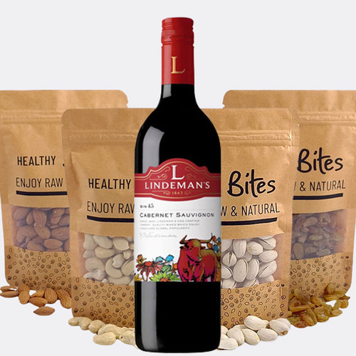 Nature's Best Dry Nuts with Lindeman's Red Wine