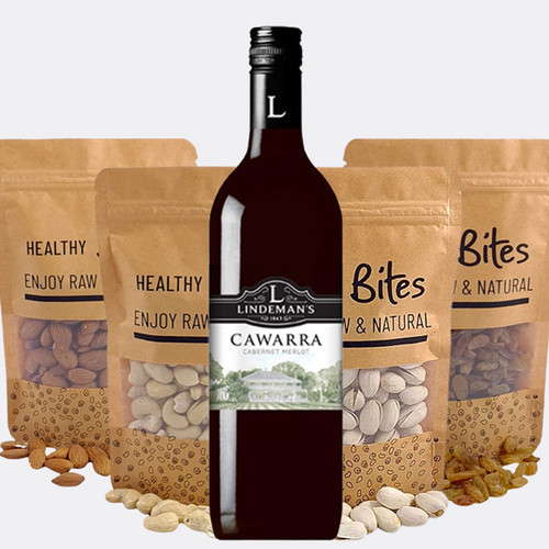 Nature's Best Dry Nuts with Lindeman's Cawarra Red Wine