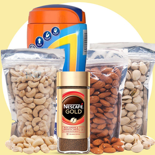 Coffee With Horlicks & Drynuts Pouch