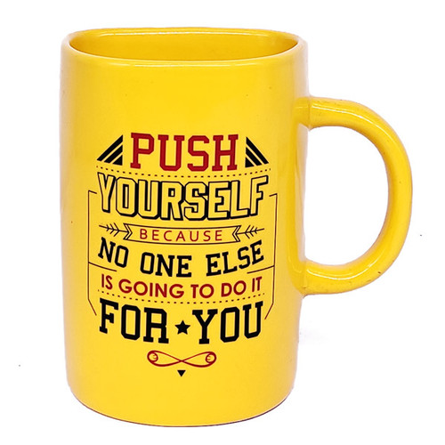 Motivational Quote Printed Donut Hole Mug