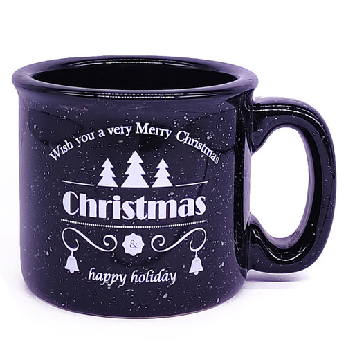 "Merry Christmas and Happy Holiday" Printed Coffee Mug