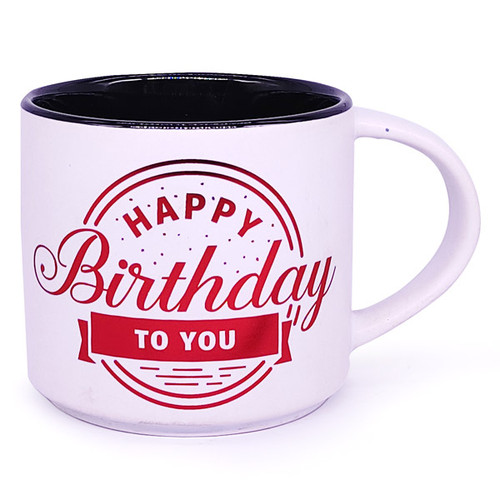 "Happy Birthday To You" Wishes Ceramic Coffee Mug 3.5"