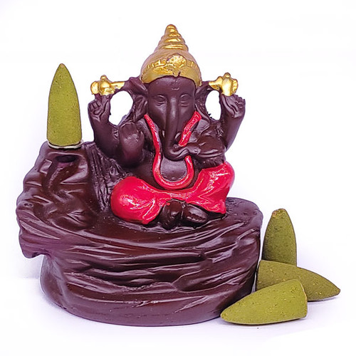 Smoke Ganesh Fountain 4"