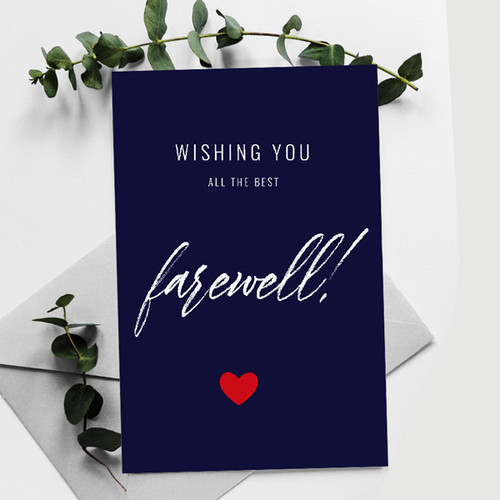 Farewell Wish Card for Corporate Staff