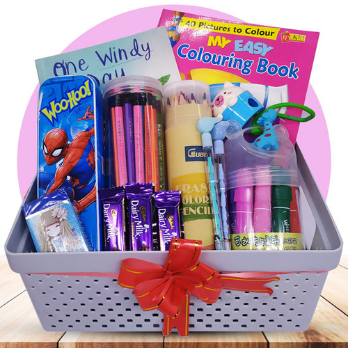 Kid's Stationery Set Gift Basket