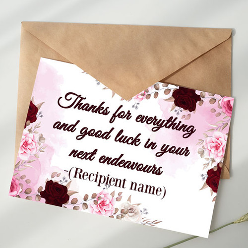 Goodbye Card for Corporate Staff