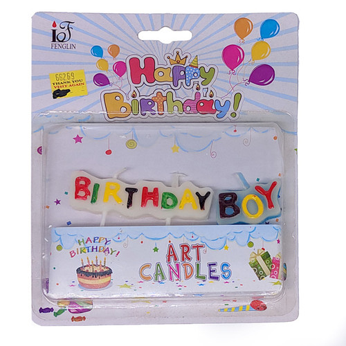 Birthday Boy Art Candle For Birthday
